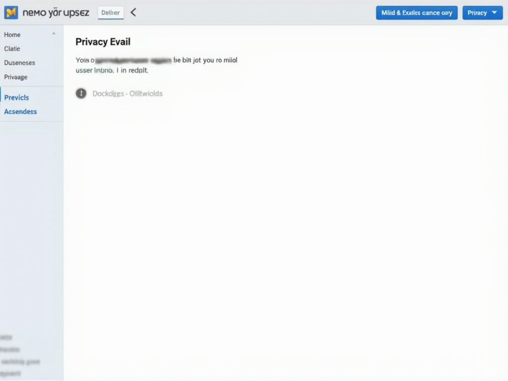 Mailbox.org email interface showcasing inbox and privacy options