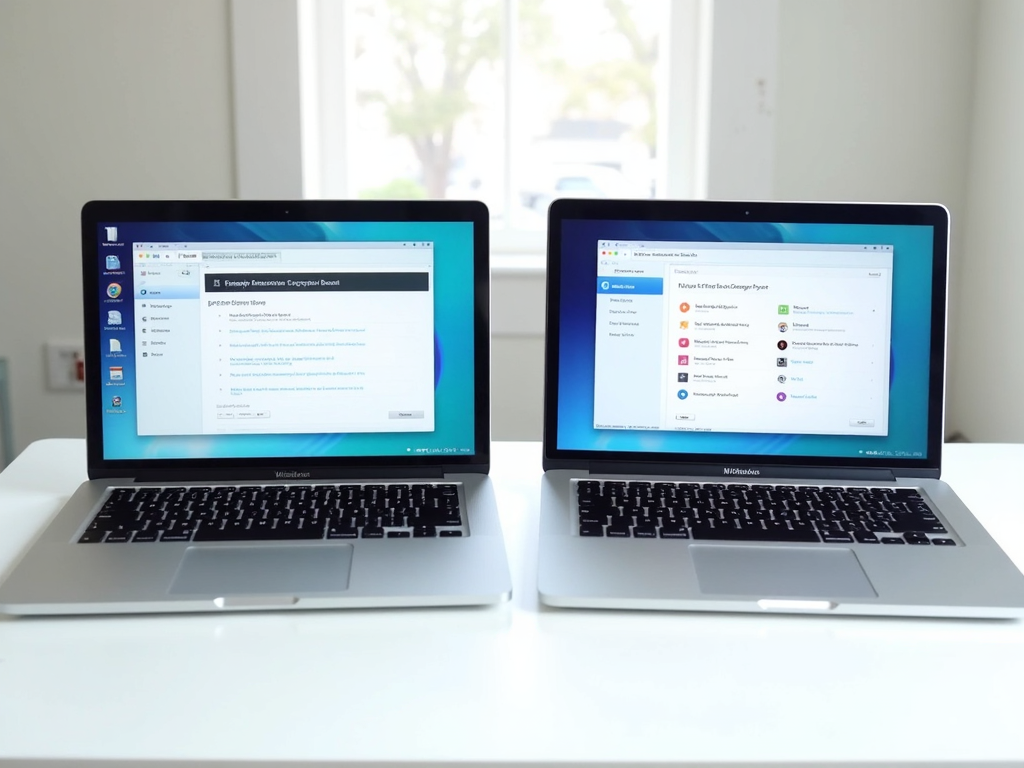 Windows and Mac laptops showing BitLocker and FileVault