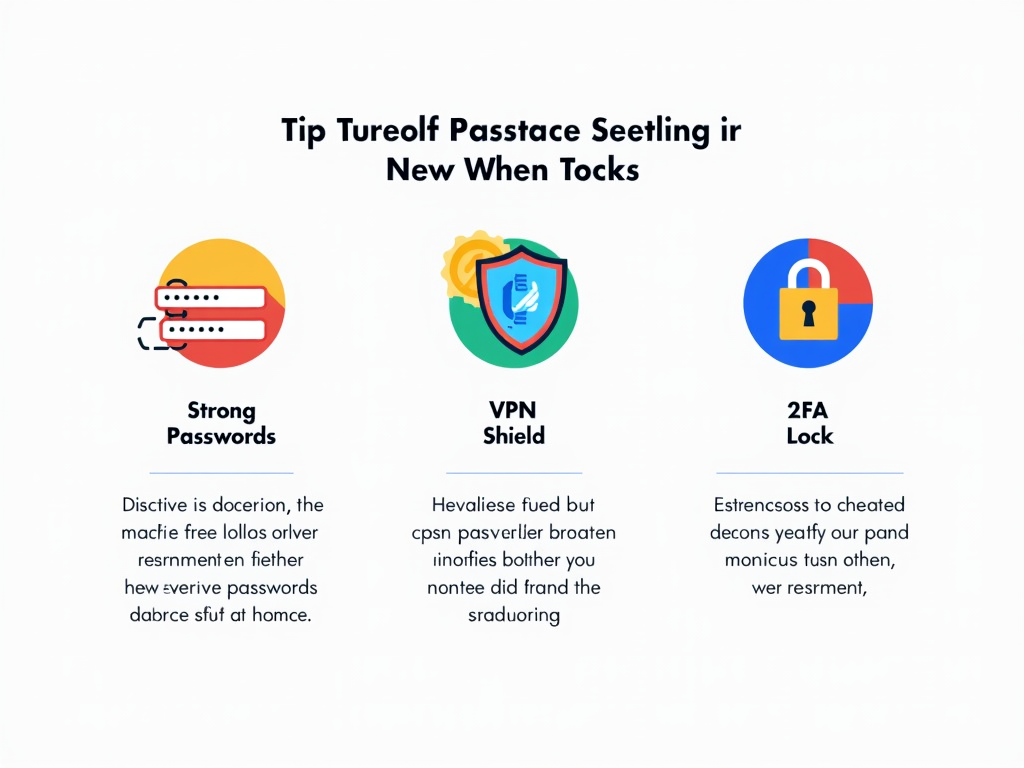 Infographic displaying tips for protecting data online.