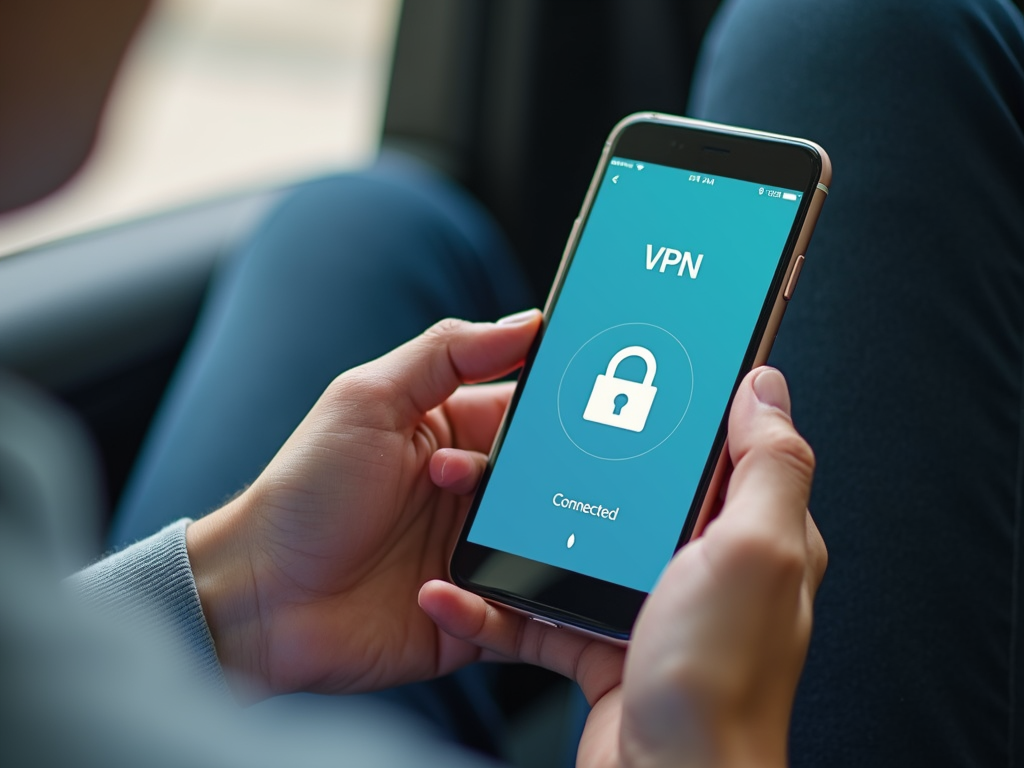 Mobile user with VPN app