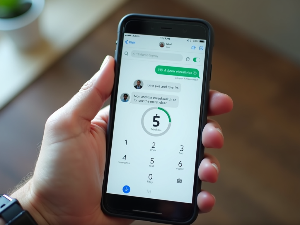 Signal app screenshot on a phone showing a secure chat.