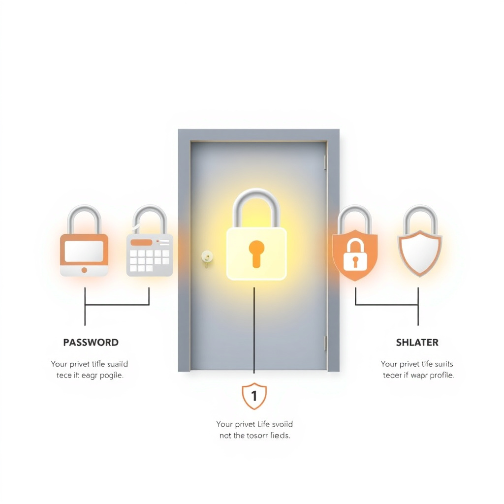 Infographic of five simple steps to lock down online privacy