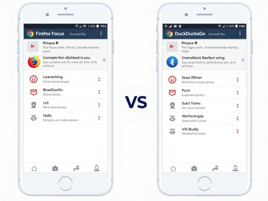 Comparison of Firefox Focus and DuckDuckGo