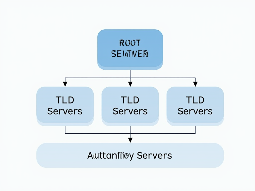 Diagram of the DNS hierarchy