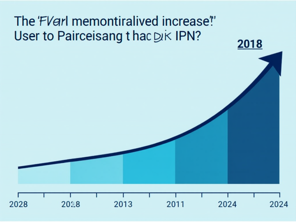 Graph of VPN usage growth over the years