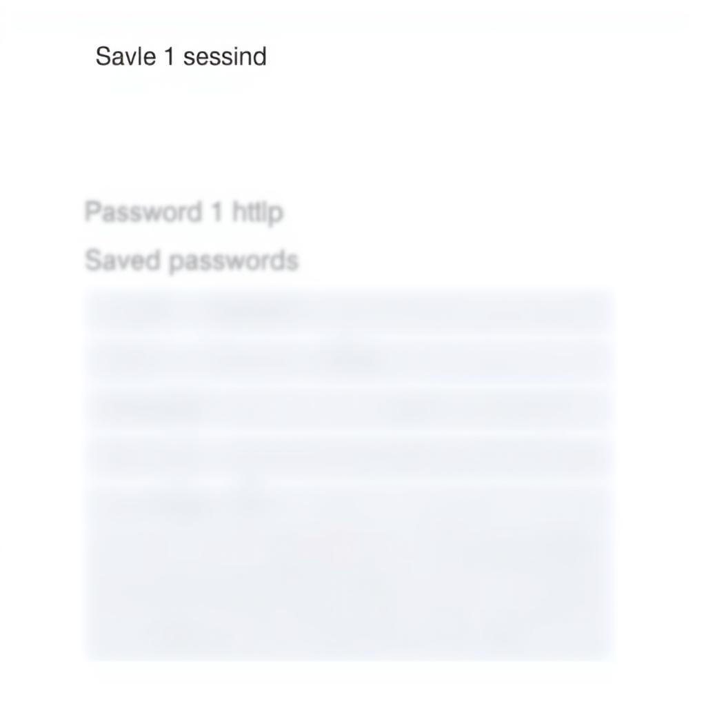 Password manager interface showing saved passwords.