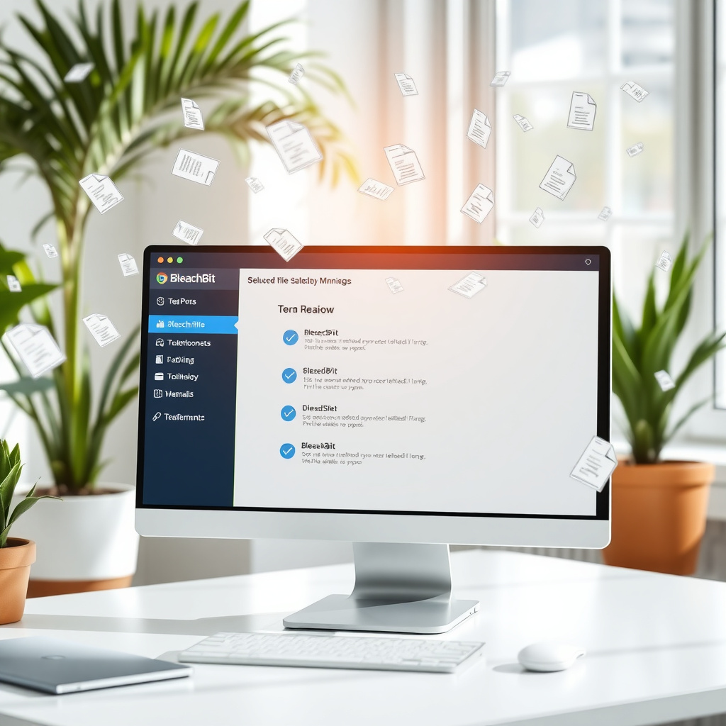 Using BleachBit to securely clean computer files for privacy