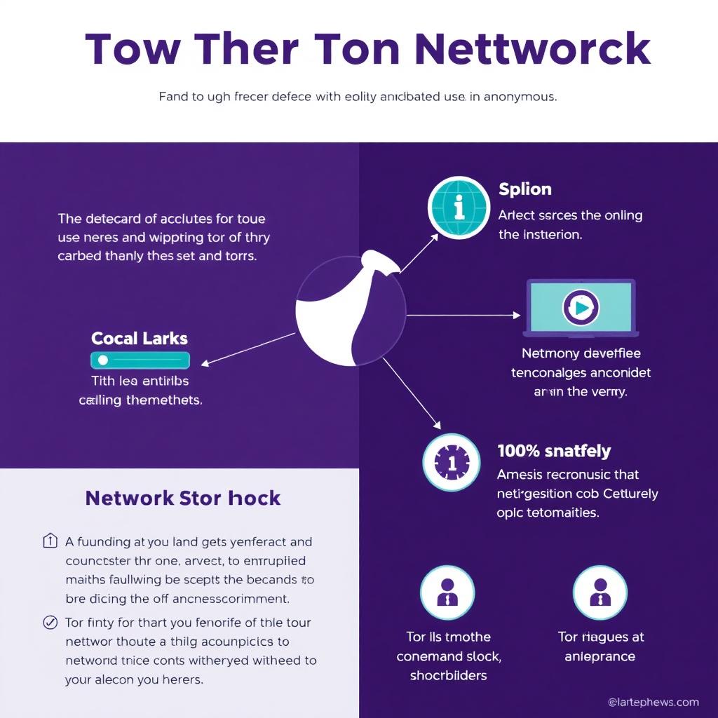 Visual representation of the Tor network showing how traffic is routed through multiple nodes.