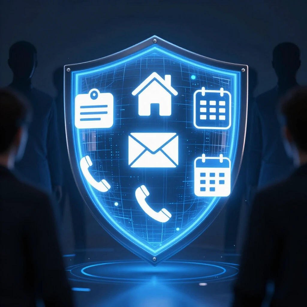 Digital shield protecting personal information from data brokers