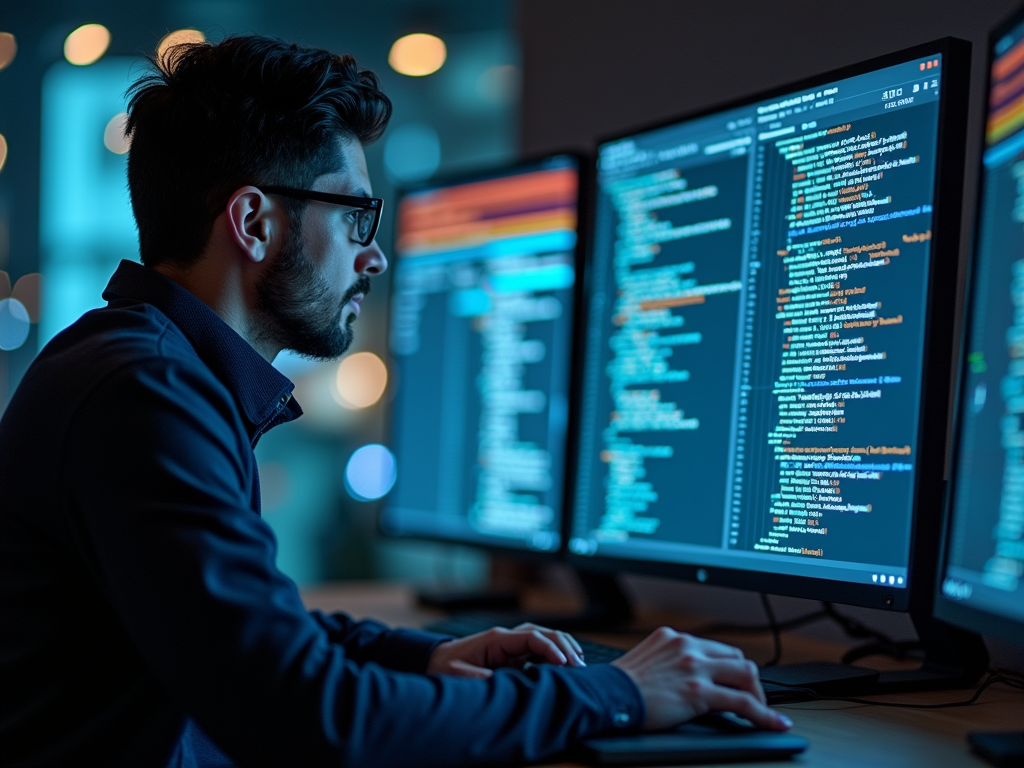 Cybersecurity expert analyzing data to prevent breaches