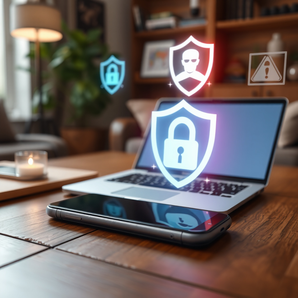 Secured devices with privacy shields