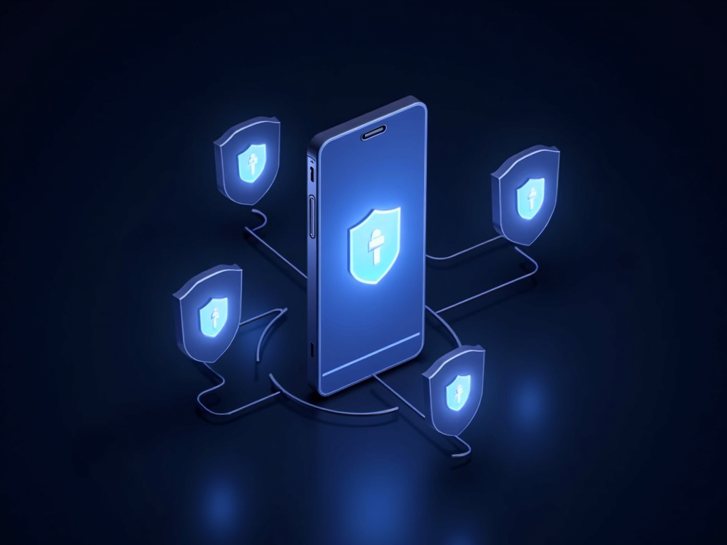 Smartphone protected by security shields