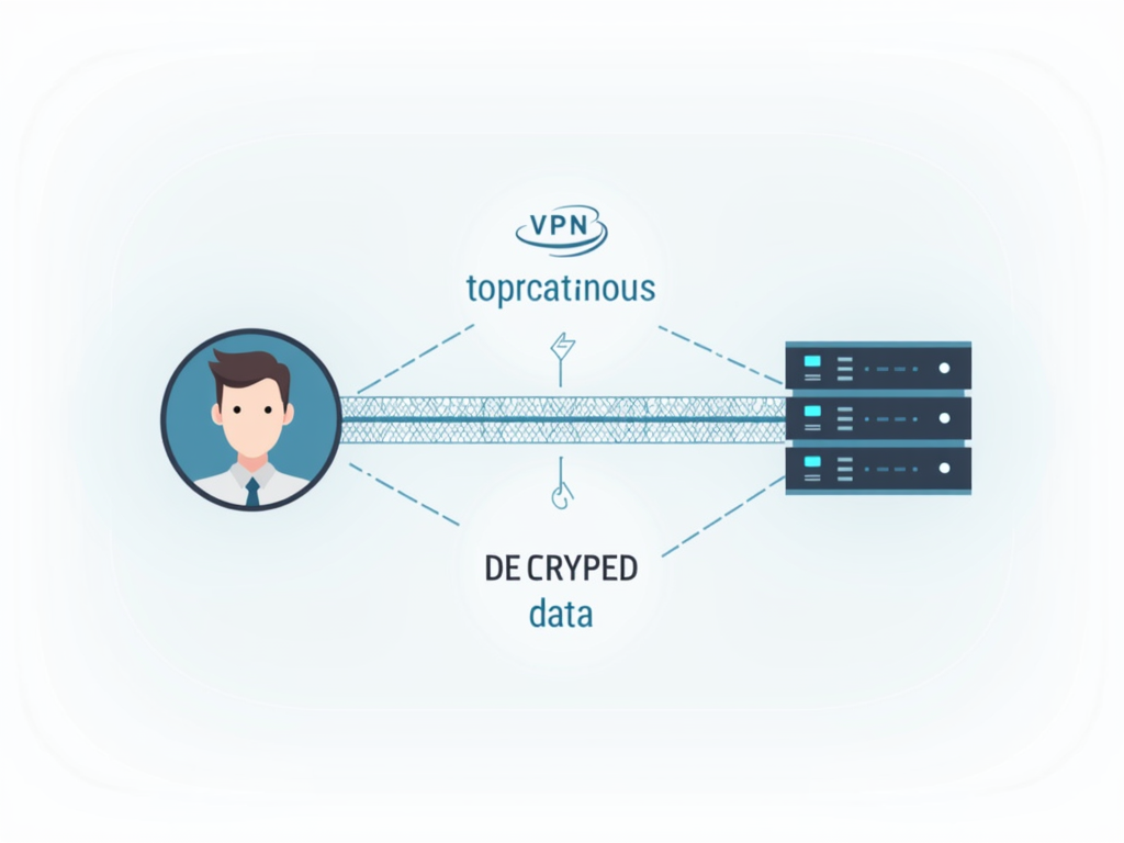 VPN encryption and tunneling process