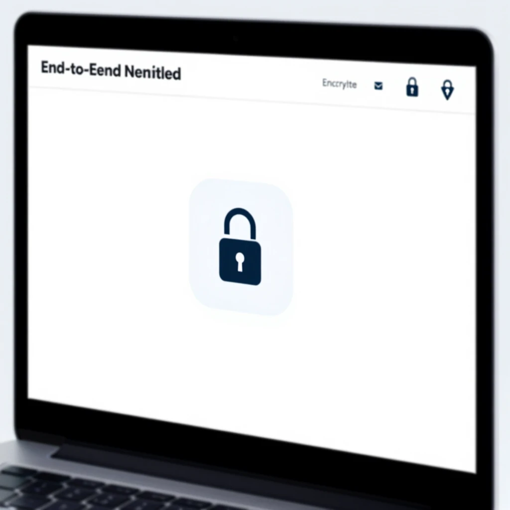Secure email interface with end-to-end encryption features in Tuta