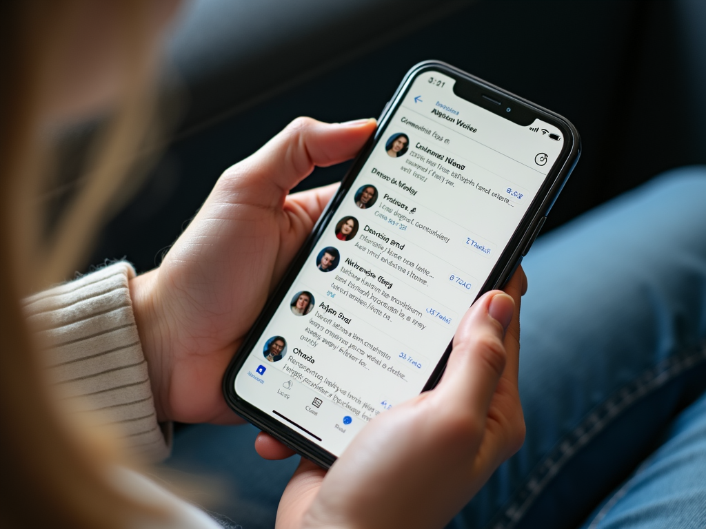 Reading privacy tool reviews on phone