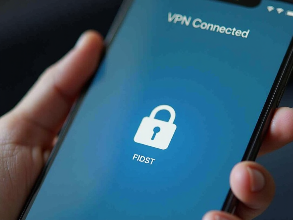 VPN app on smartphone