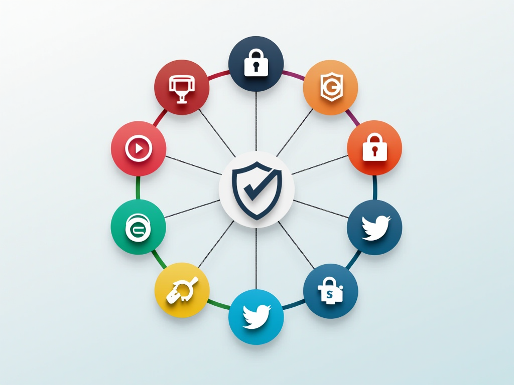 Icons of key online privacy tools