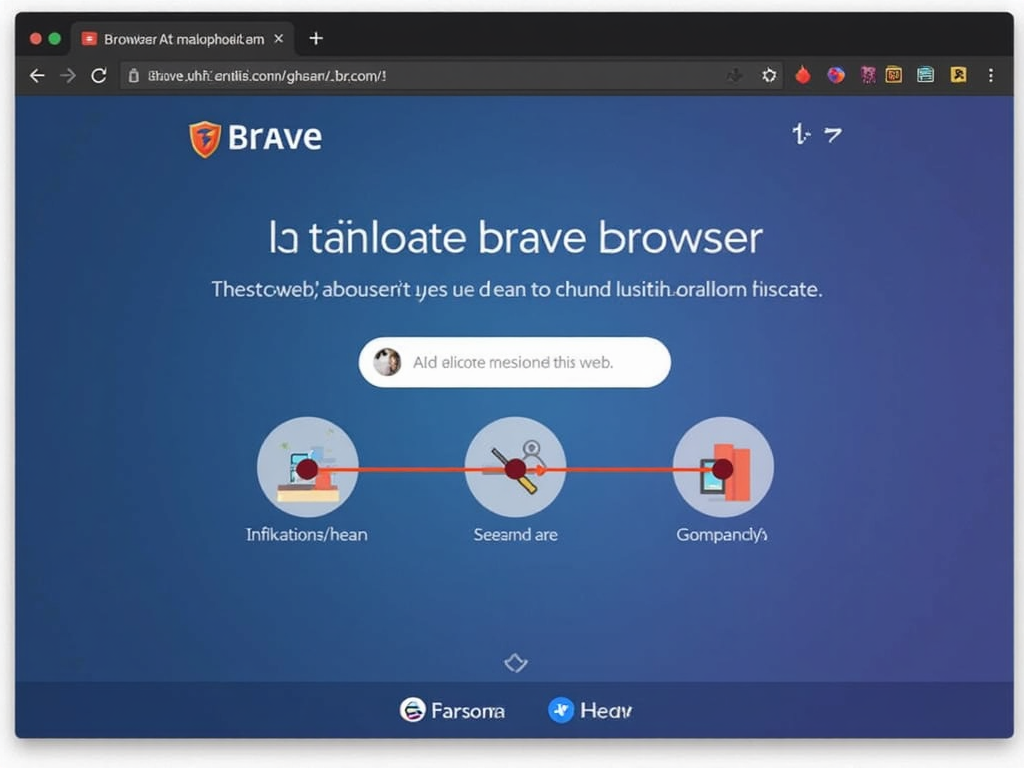 Brave browser interface