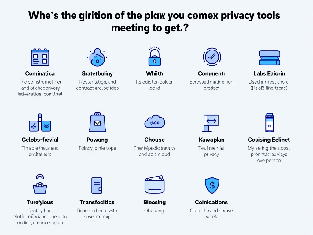 Toolbox representing online privacy tools