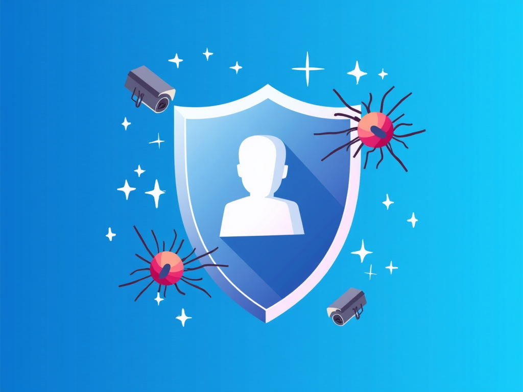 Shield protecting social media profile from online threats