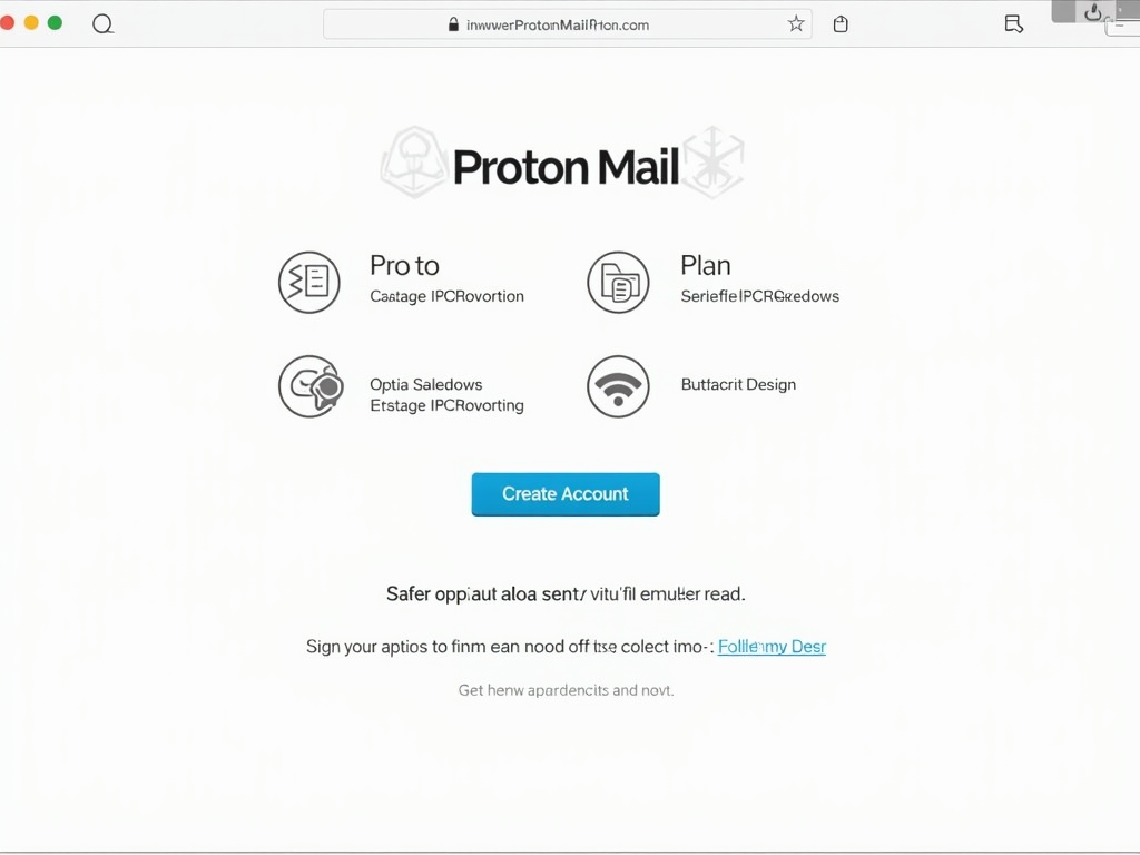 Proton Mail sign-up page