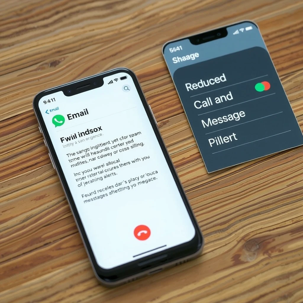 Smartphone inbox with significantly reduced spam after data removal