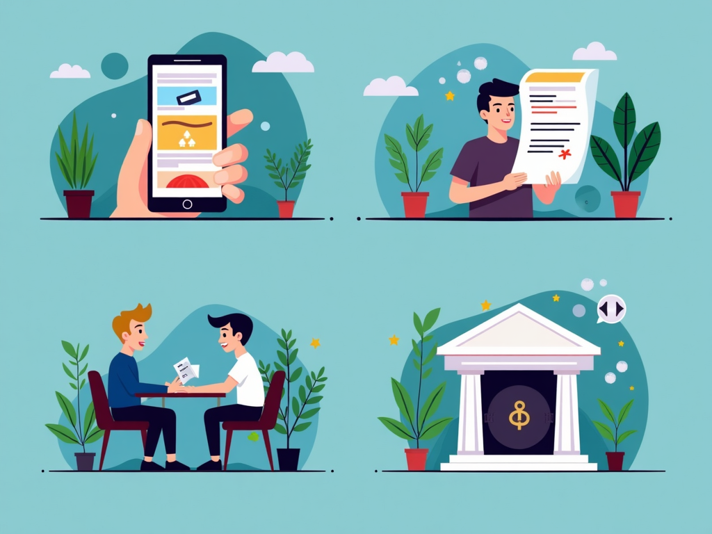 Scenes showing uses of personal data by data brokers