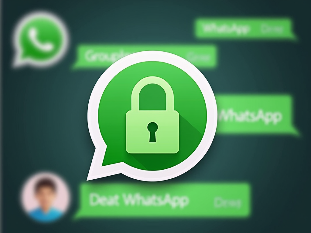 WhatsApp group chat with encryption lock