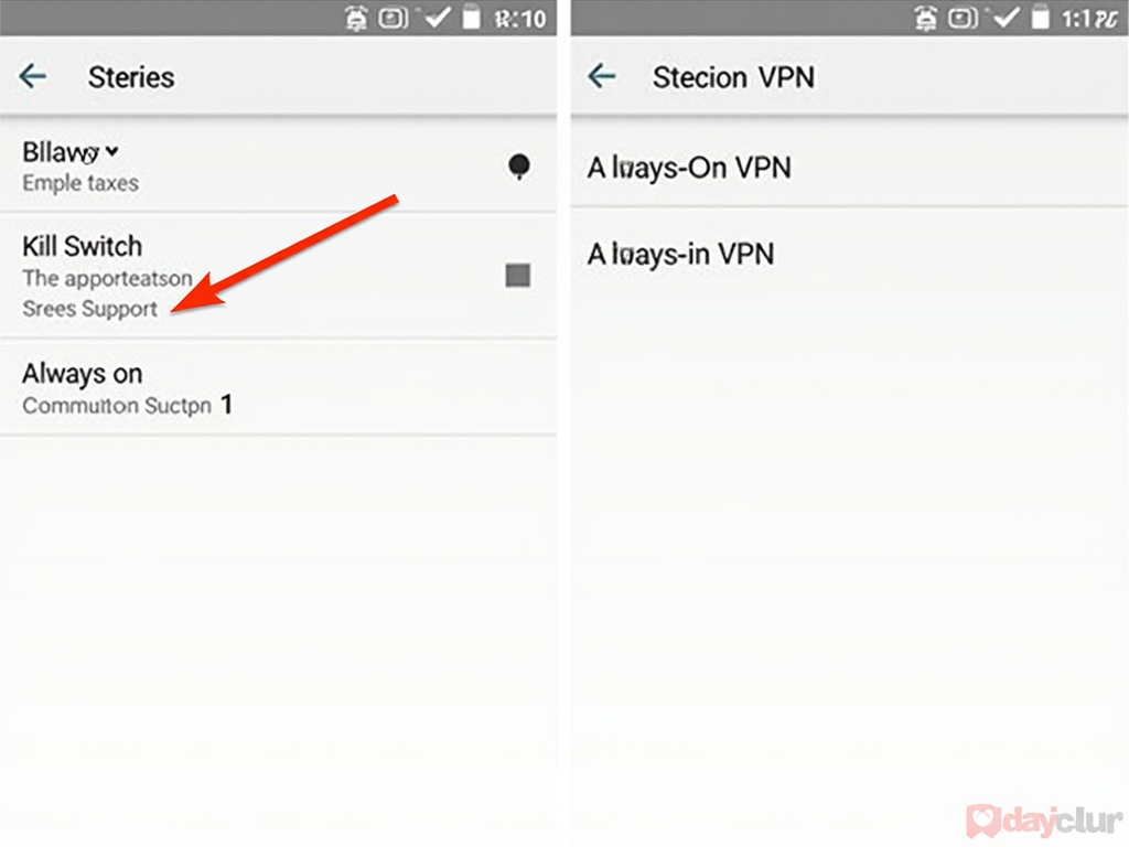 IVPN privacy settings on Android