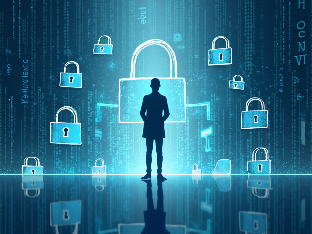 Illustration of online privacy protection