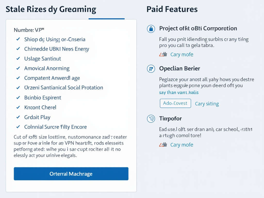 Screenshot of a paid VPN's interface