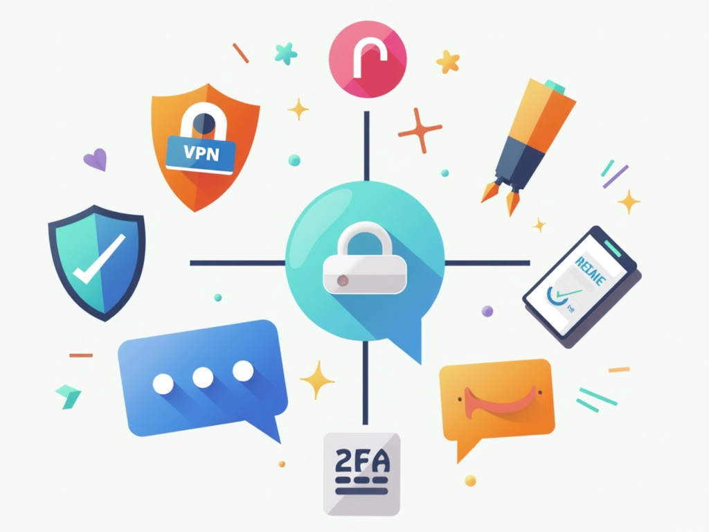 Icons of essential online privacy tools