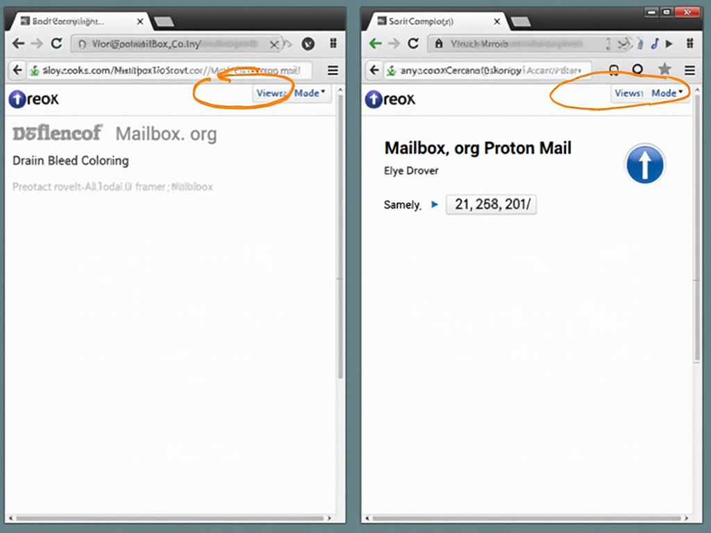 Mailbox.org vs Proton Mail interface comparison