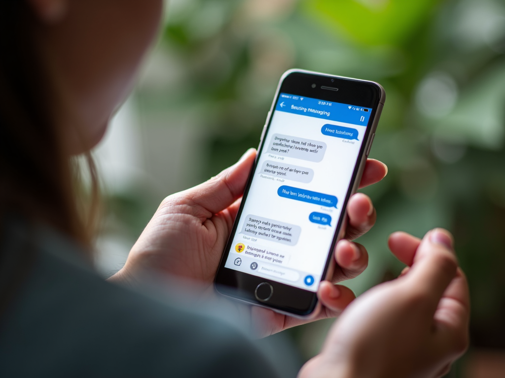Using a secure messaging app