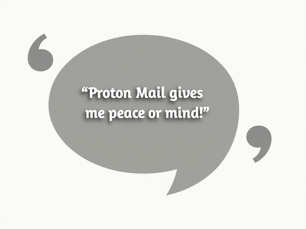 Proton Mail user testimonial