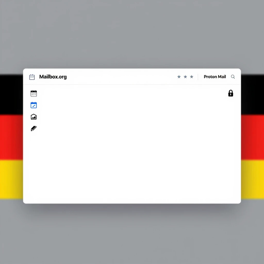 Side-by-side comparison of Mailbox.org and Proton Mail email interfaces