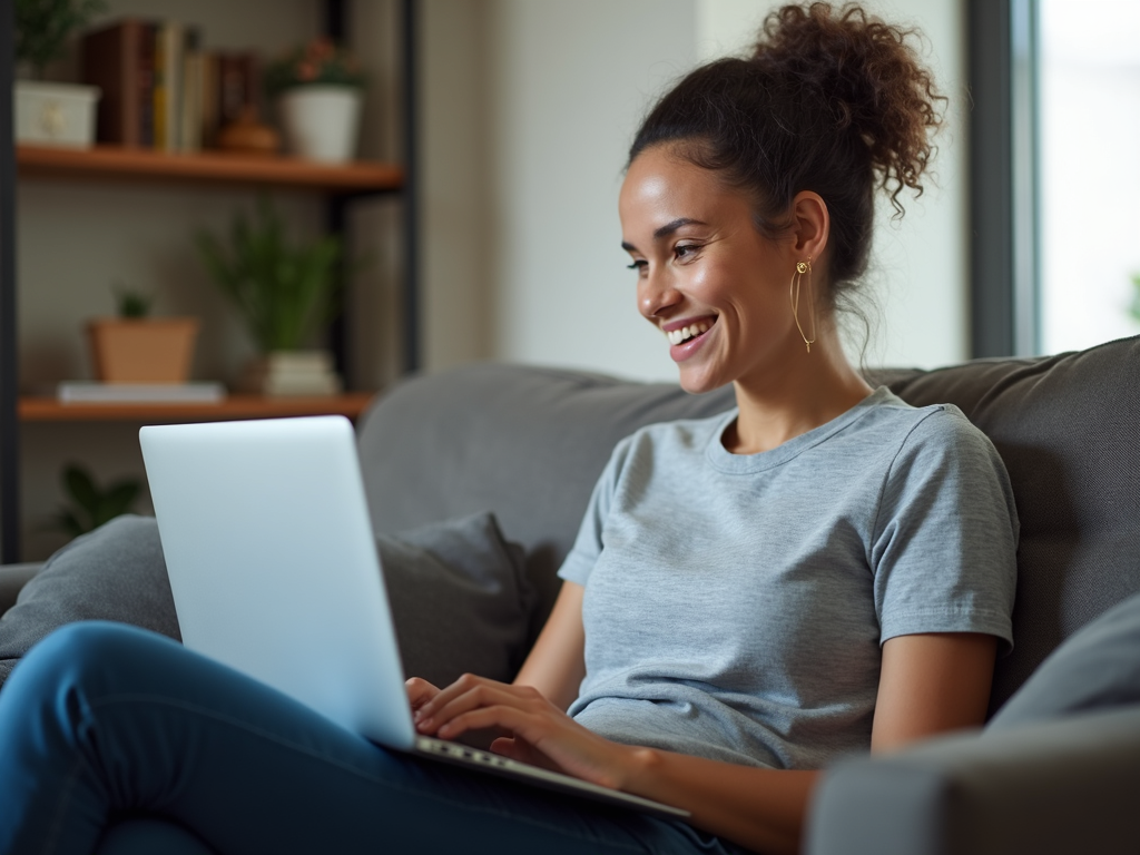 A person feeling secure after protecting their personal data