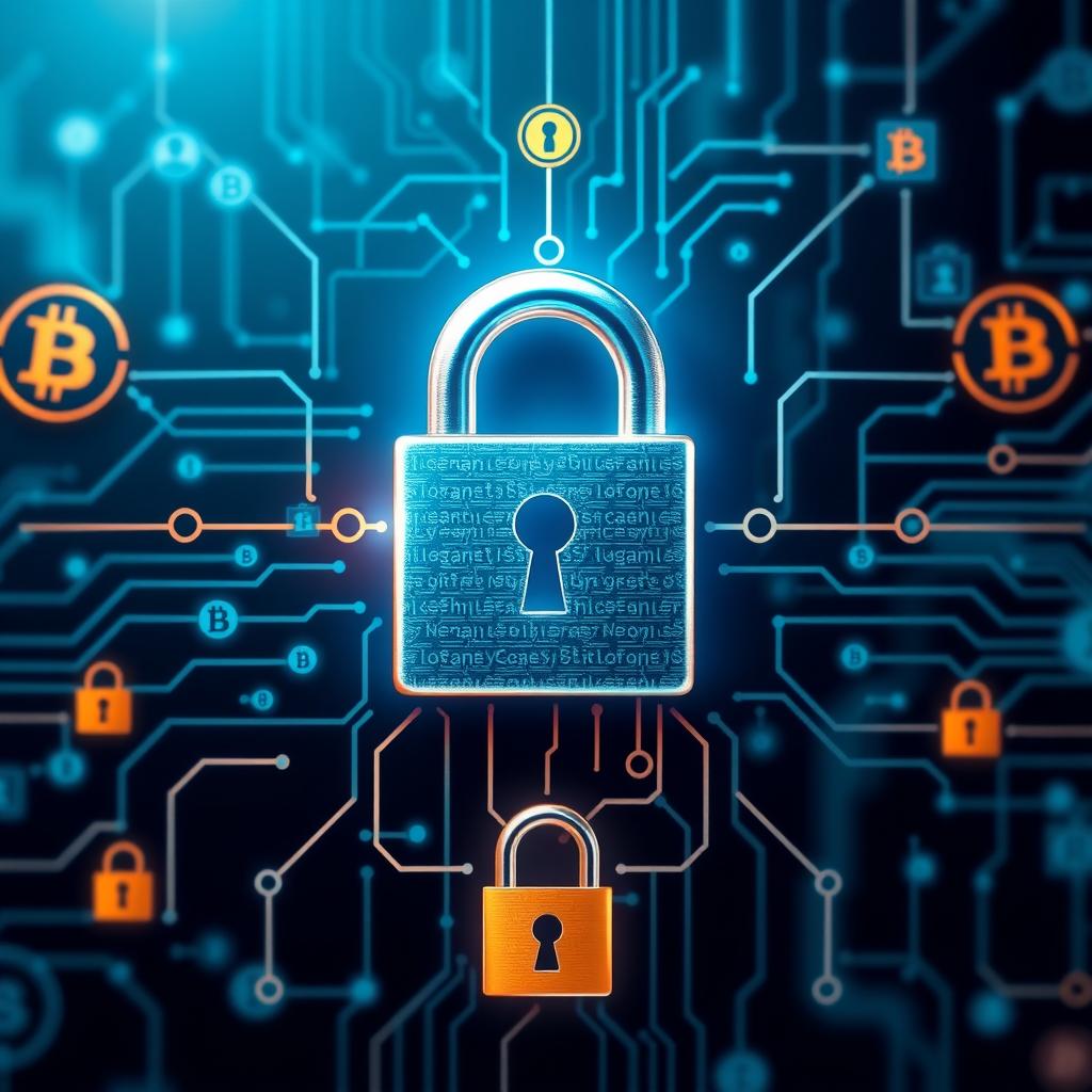 Blockchain transaction interface emphasizing privacy.