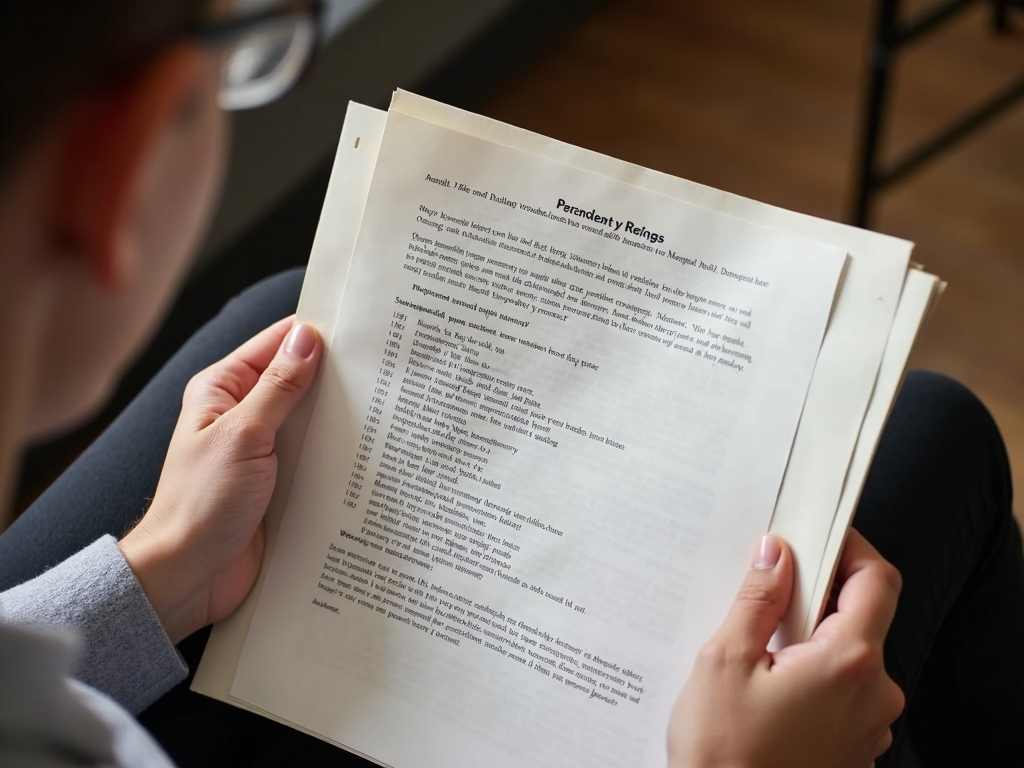 Individual reading about their consumer rights