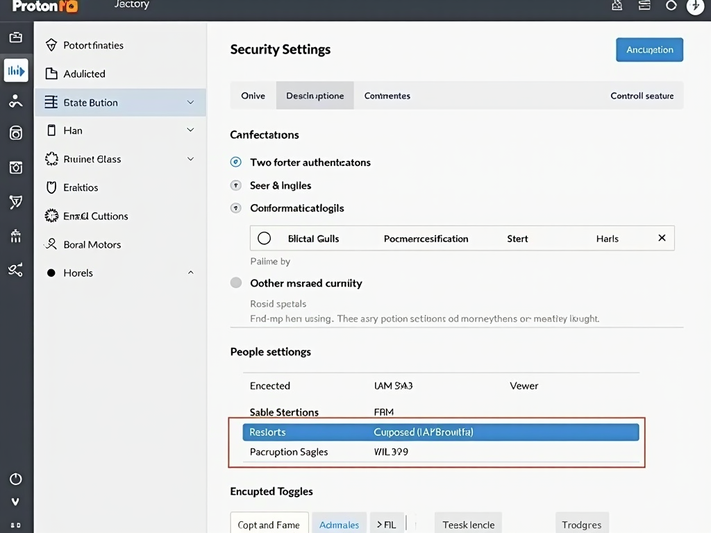ProtonMail security settings